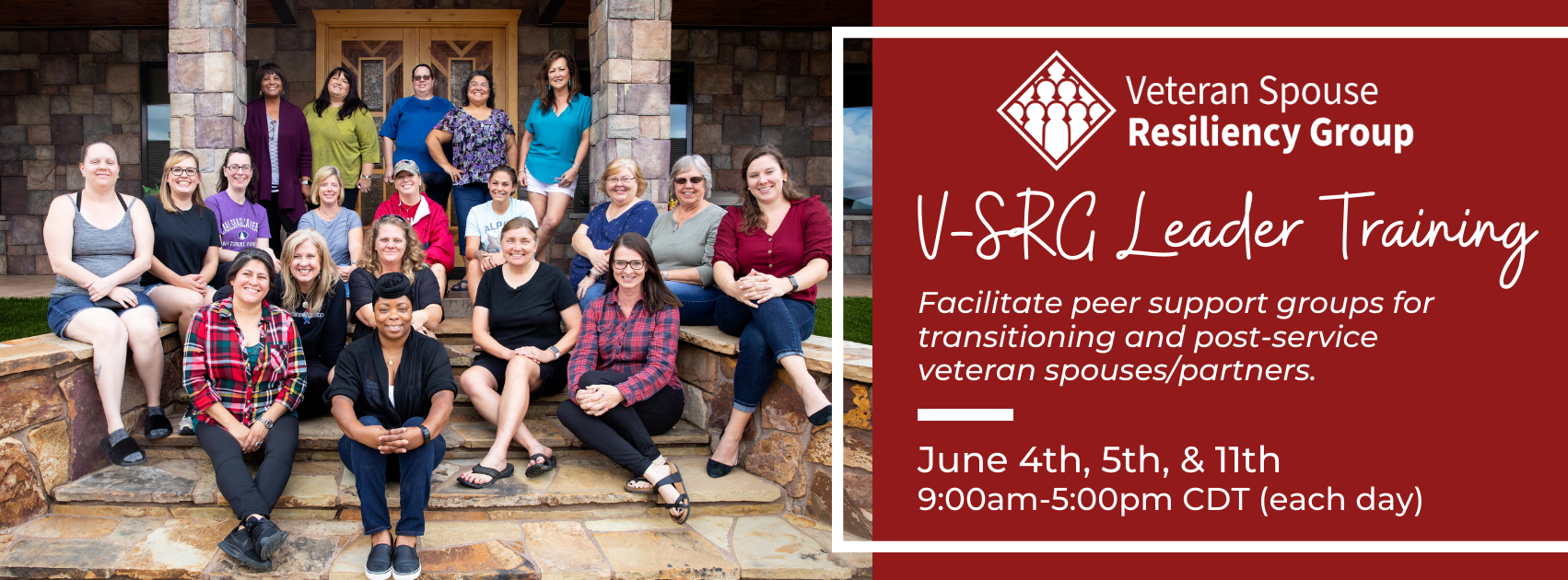 V-SRG Leader Training | June 4, 5, & 11th from 9am-5pm
