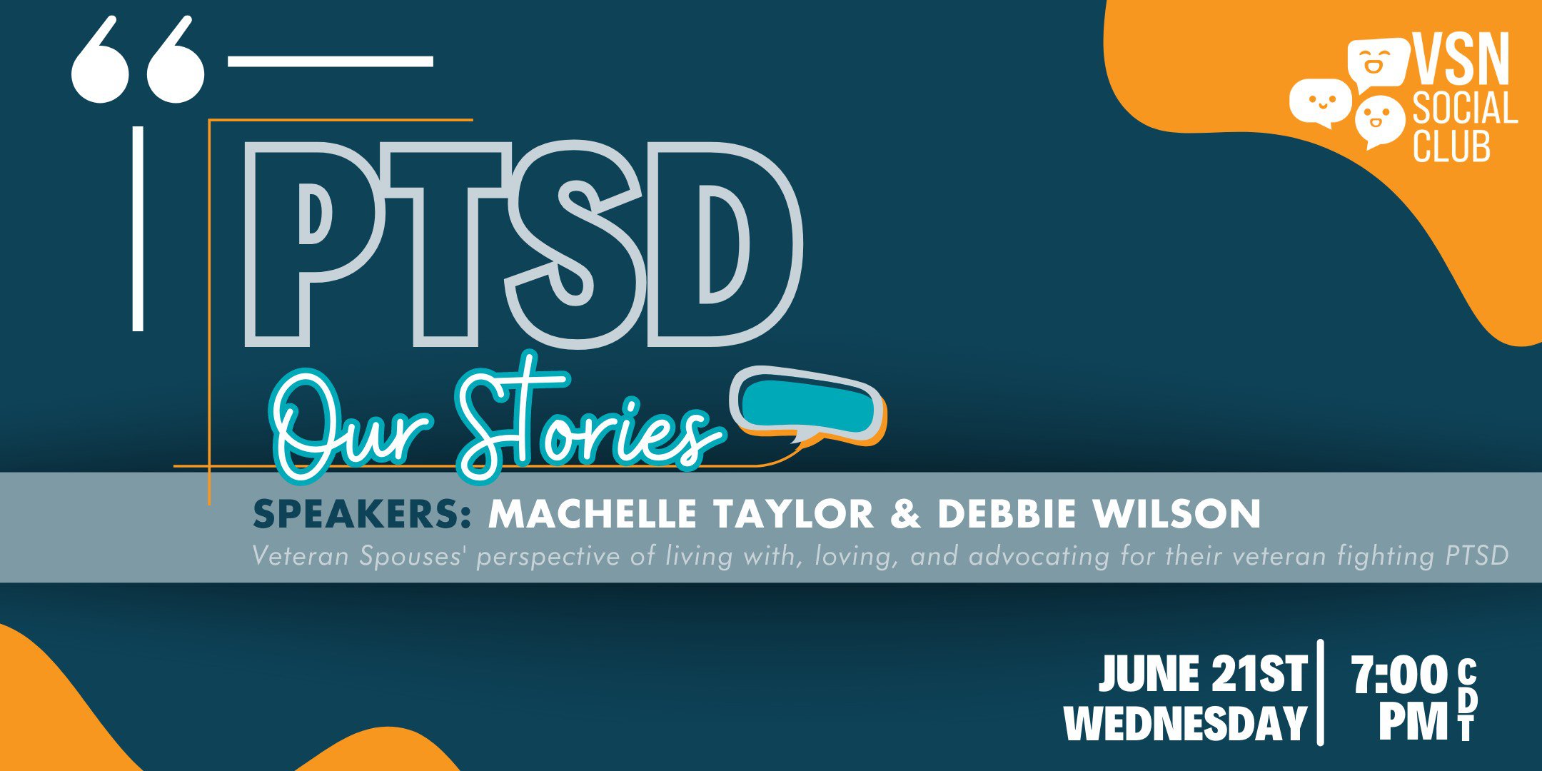 Our Stories: PTSD on June 21st