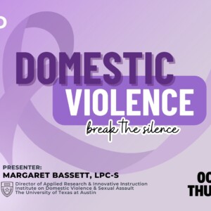 Domestic Violence on Oct 19th from 7pm to 8pm