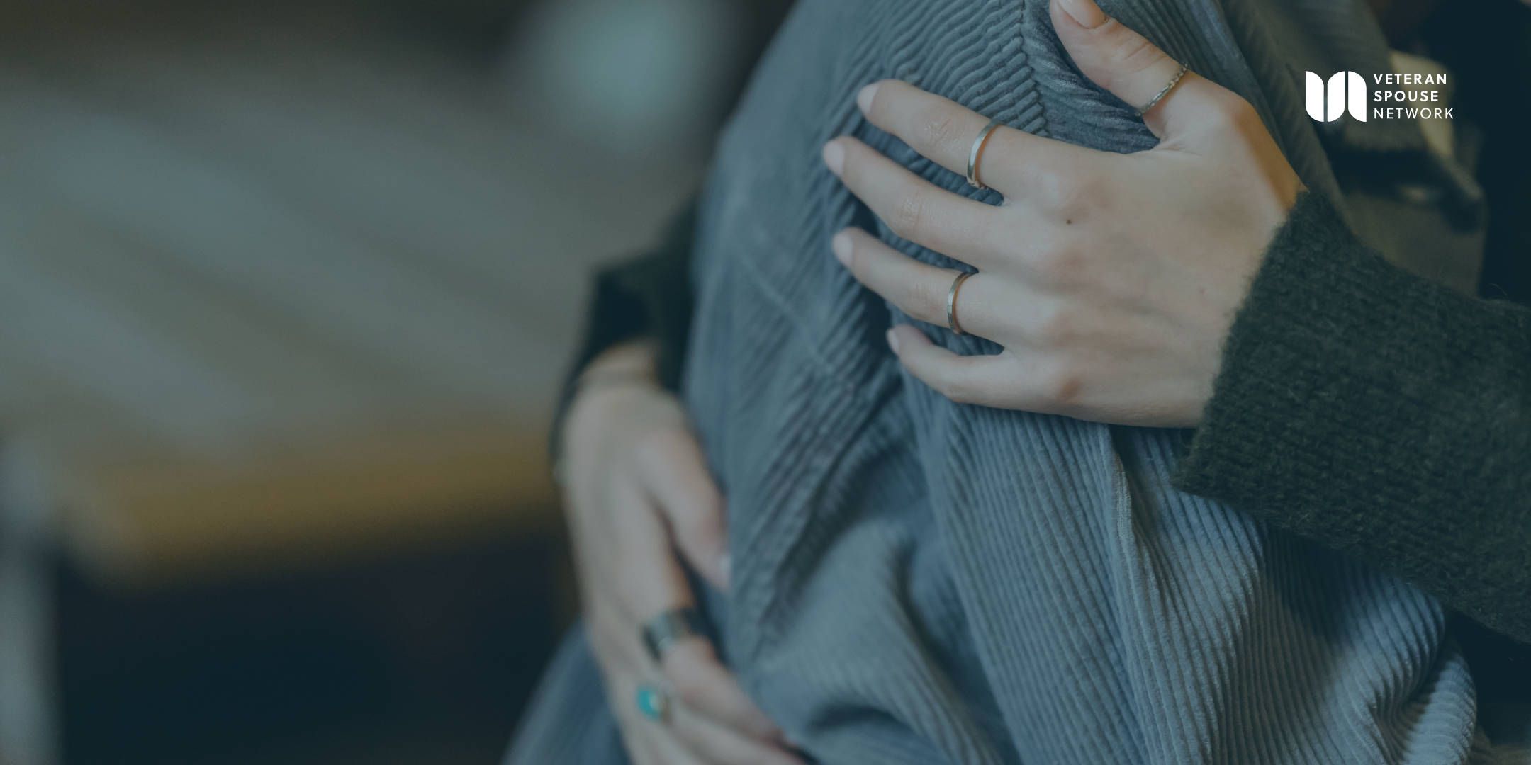 Two military veteran spouses being compassionate