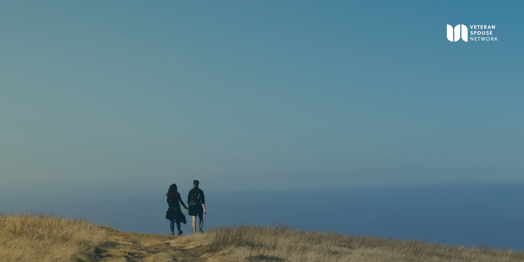 Veteran couple walking together