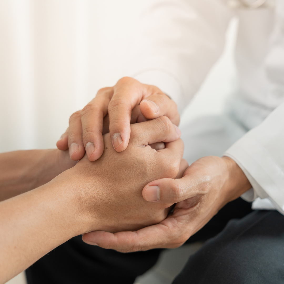 Hands clasping