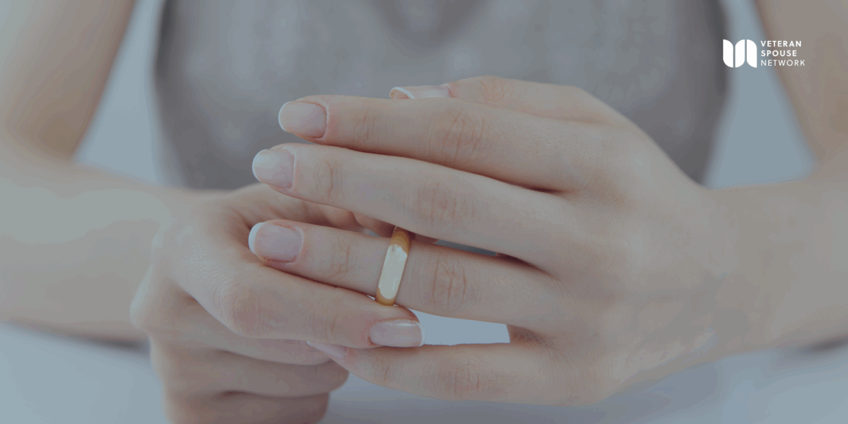 Military spouse considering divorce taking off wedding band