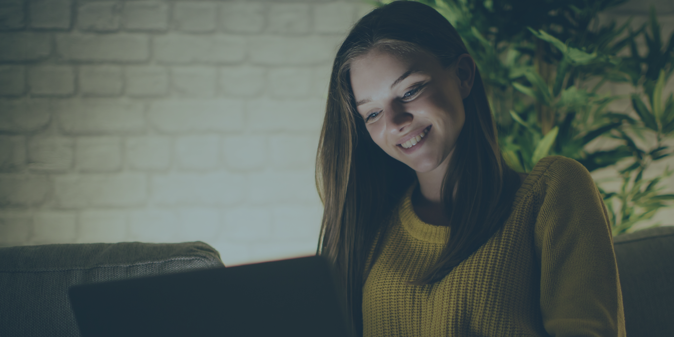 Military veteran spouse joining an night evening chat with other family members to connect